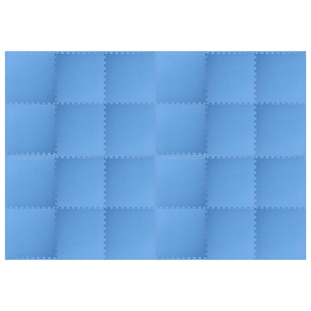 Vidaxl Floor Mats 24 St 8.64 ㎡ Eva Foam Blue