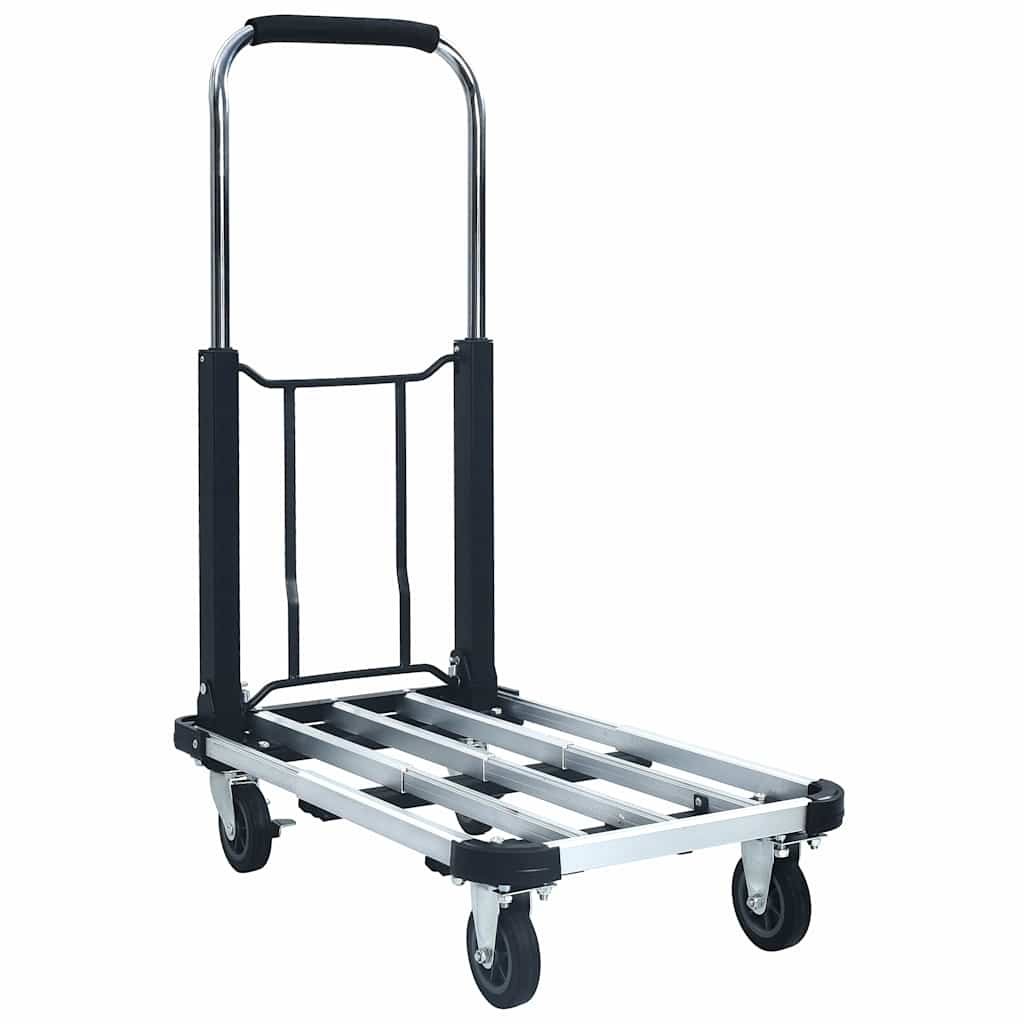 Vidaxl sammenfoldelig 150 kg aluminium sølvfarvet