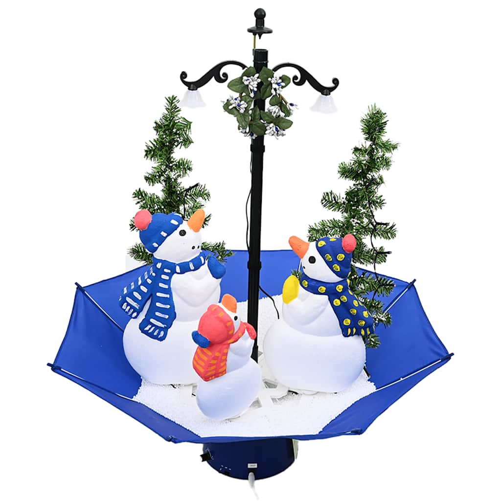 Vidaxx juletræ sner med paraplybund 75 cm PVC blå