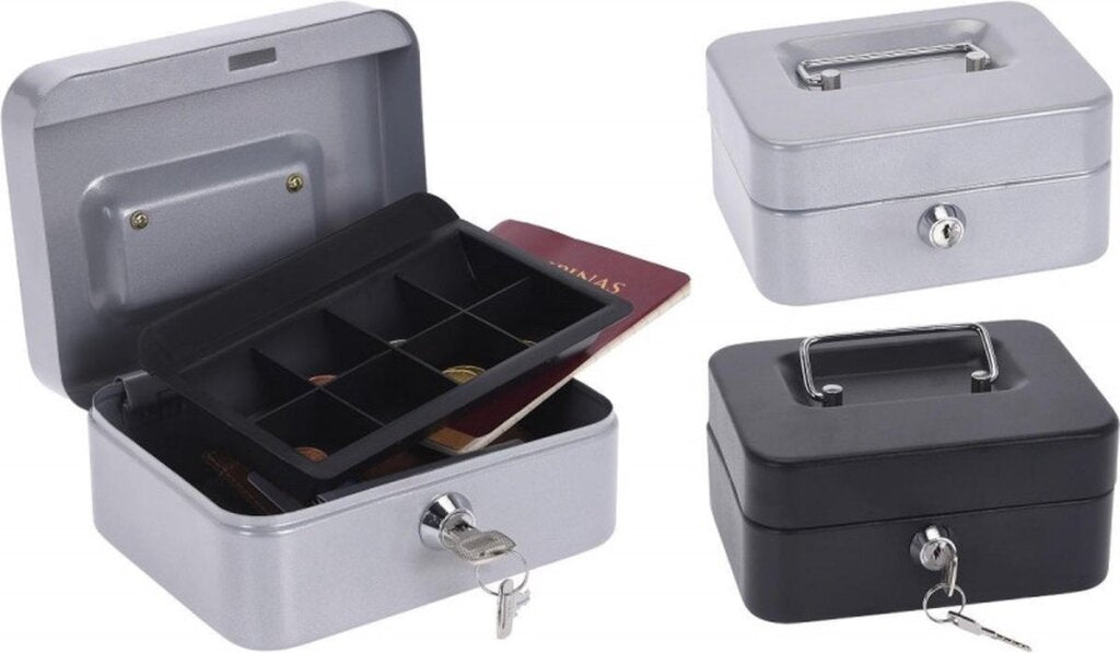Diverse pengekasse metal 16,5x13x8cm