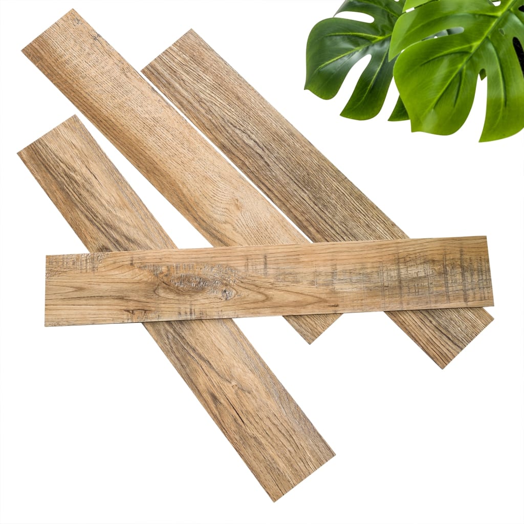 WALLART PLANKER Wood-Look genanvendt eg vintage brun