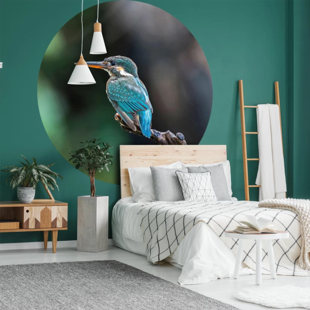 Wallart Wallow Circle The Kingfisher 142,5 cm
