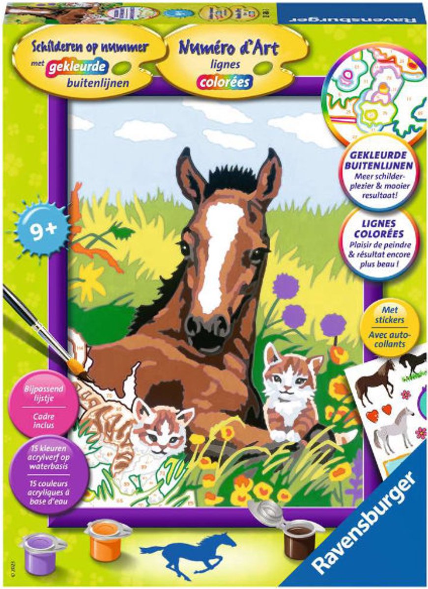 Ravensburger maling efter nummer hest og killinger