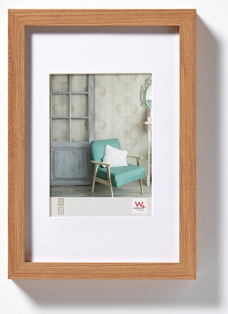 Walther stockholm - mdf træramme - fotostørrelse 30x40 cm - bøg