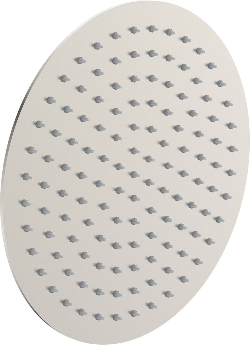 Schütte toulouse hovedbruser - rundt brusehoved - super fladt - ø 25,0 cm - 1 2 tilslutning - rustfrit stål
