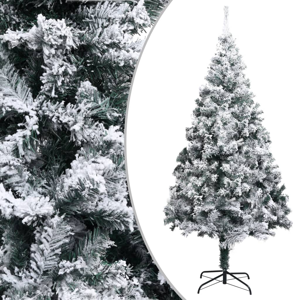 Vidaxl Kunstkerstboom med sne 240 cm grøn
