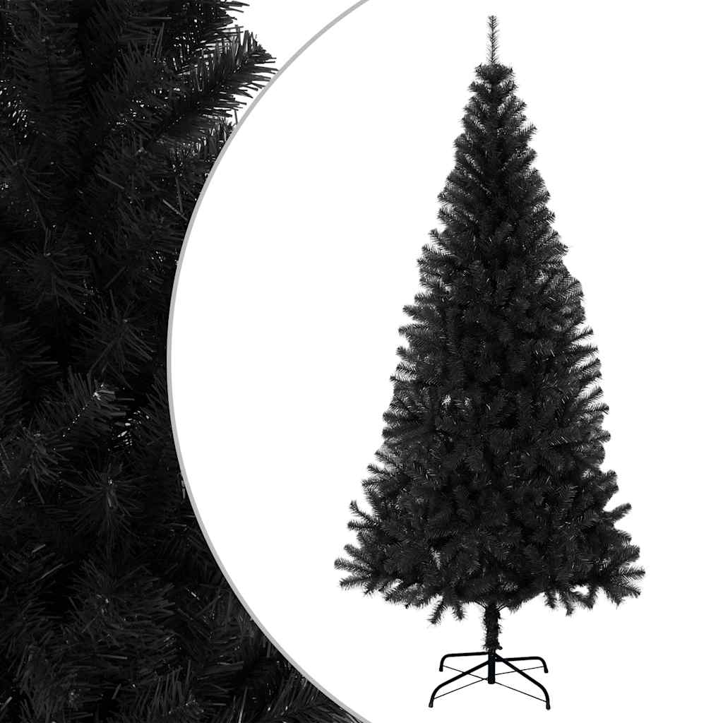 Vidaxx kunstigt juletræ med standard 180 cm PVC sort