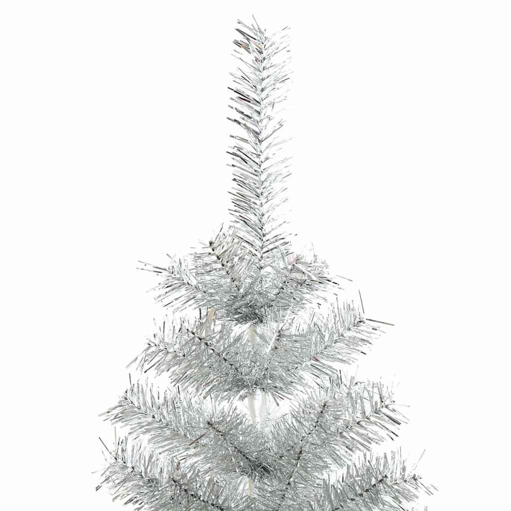 Vidaxl Kunstkerstboom med standard 180 cm cap sølvfarvet