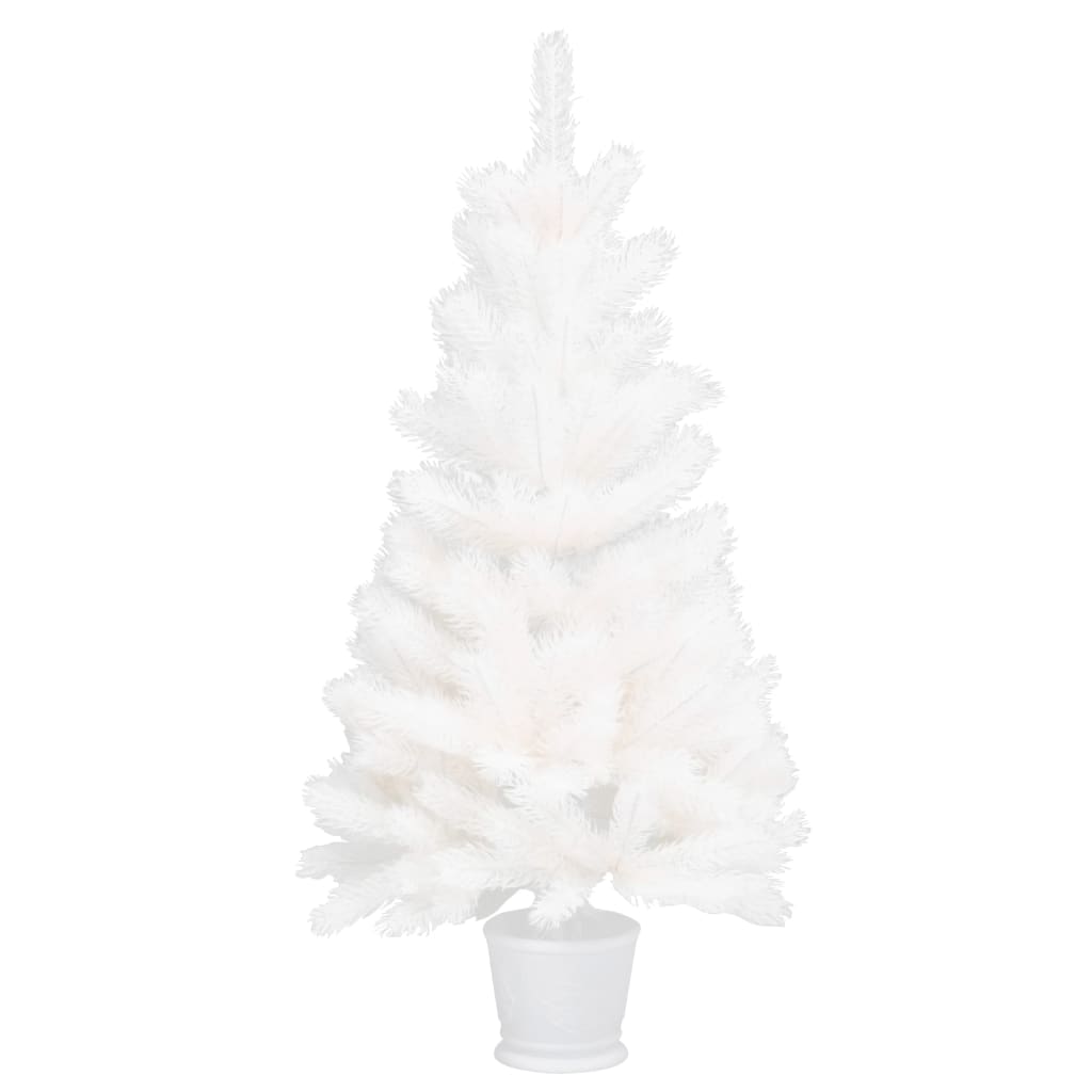 Vidaxl Kunstkerstboom med naturtro nåle 90 cm hvid
