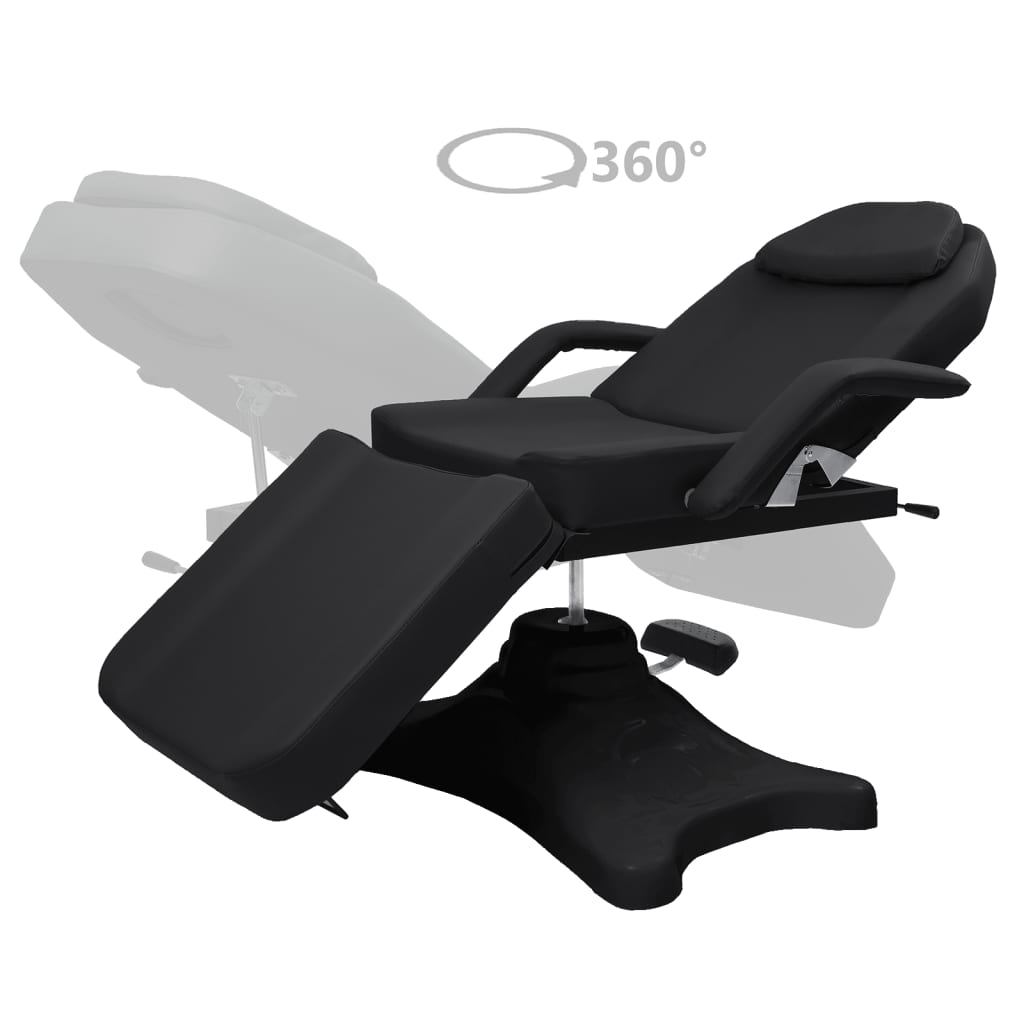 Vidaxl Massage Tabel 180x62x (86,5-118) CM sort