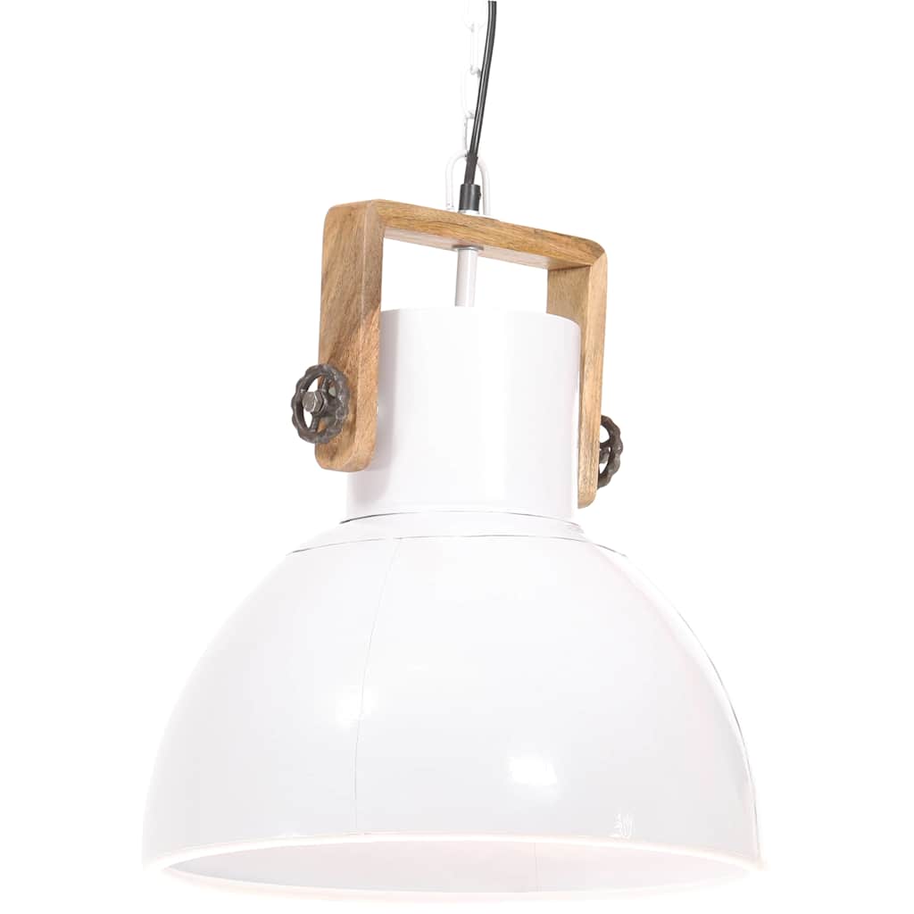 Vidaxl hængende lampe Industriel omkring 25 W E27 40 cm hvid