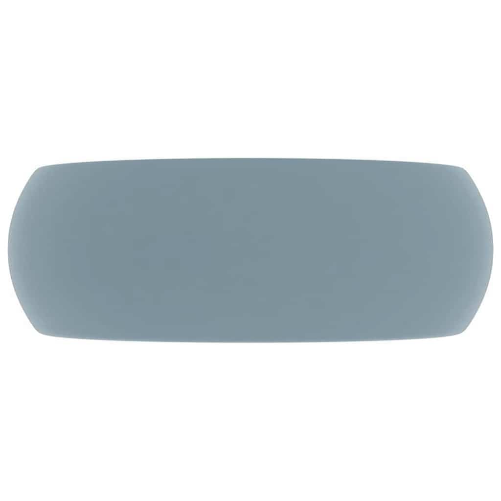 Vidaxl Washbasin Round 40x15 cm Keramisk Matt Light Blue
