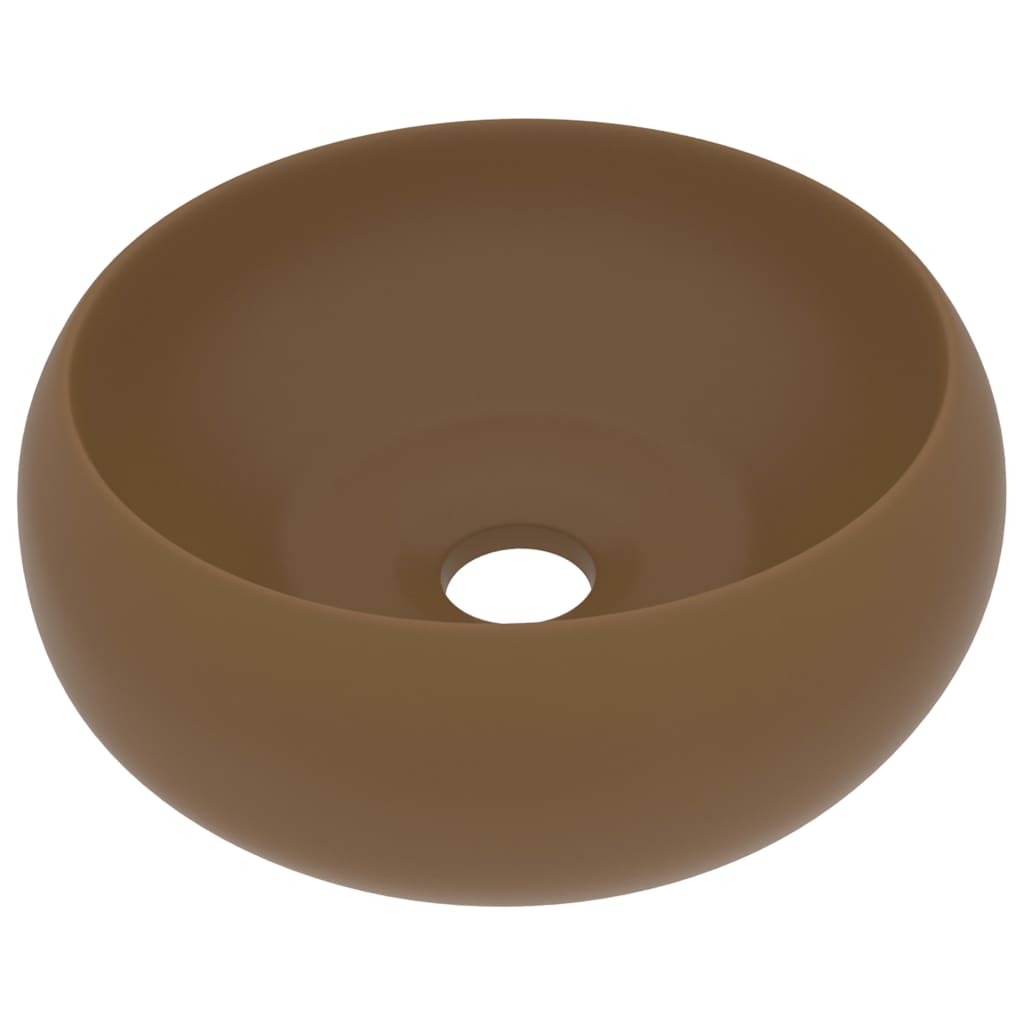 Vidaxl Washbasin omkring 40x15 cm keramisk matcrem