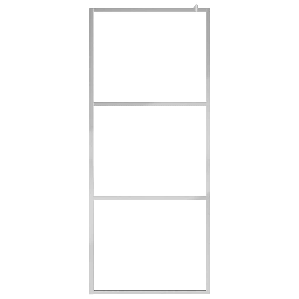 Vidaxl walk-in brusevæg halvmat 80x195 cm ESG glas