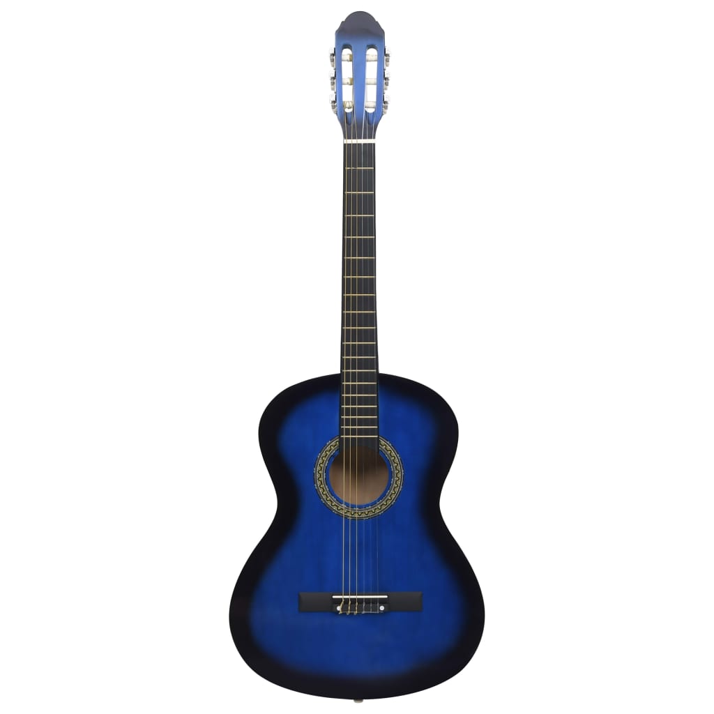 Vidaxl klassisk guitar begynder med taske 4 4 39 blå