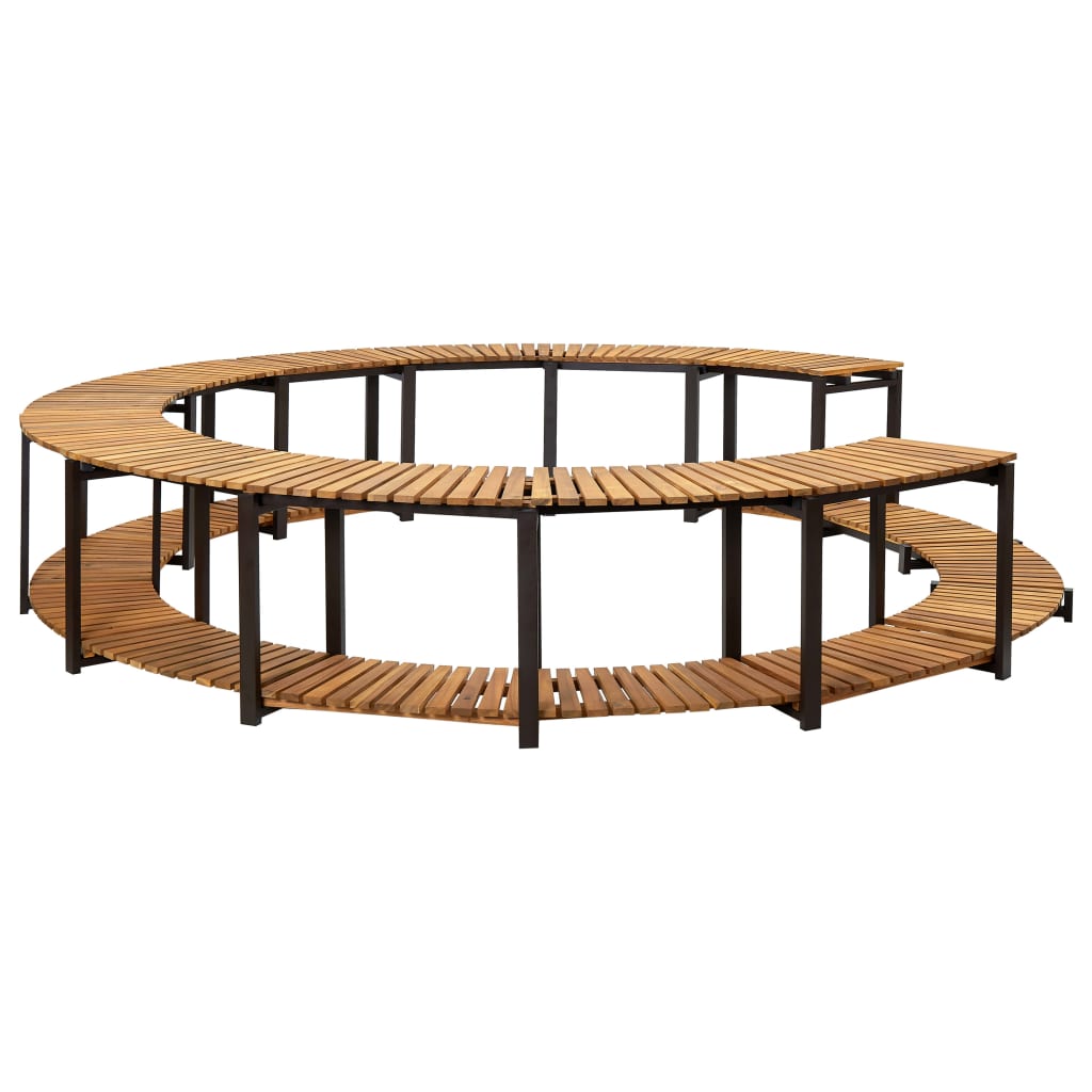 Vidaxl Spa Surround 273x53 cm Solid Acacia Wood