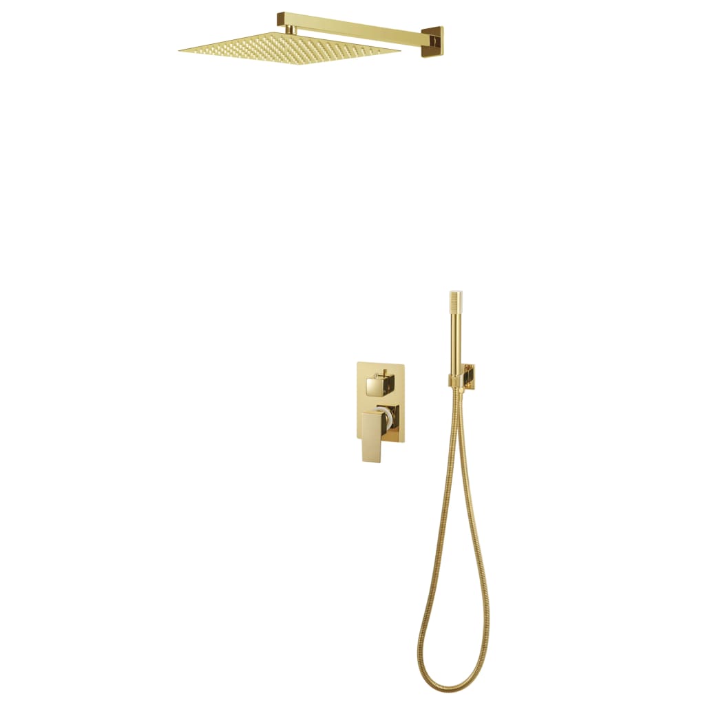 VIDAXL Shower System rustfrit stål 201 guld -farvet