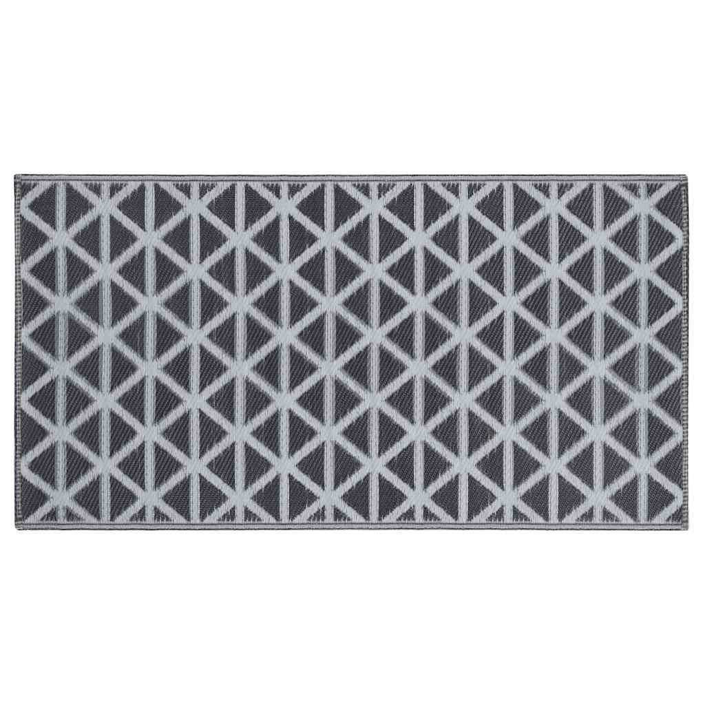 Vidaxl uden for tæppet Arakil 80x150 cm pp sort