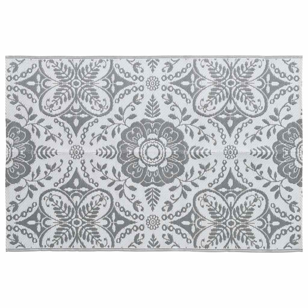 Vidaxl uden for tæppet Arakil 120x180 cm pp lysegrå