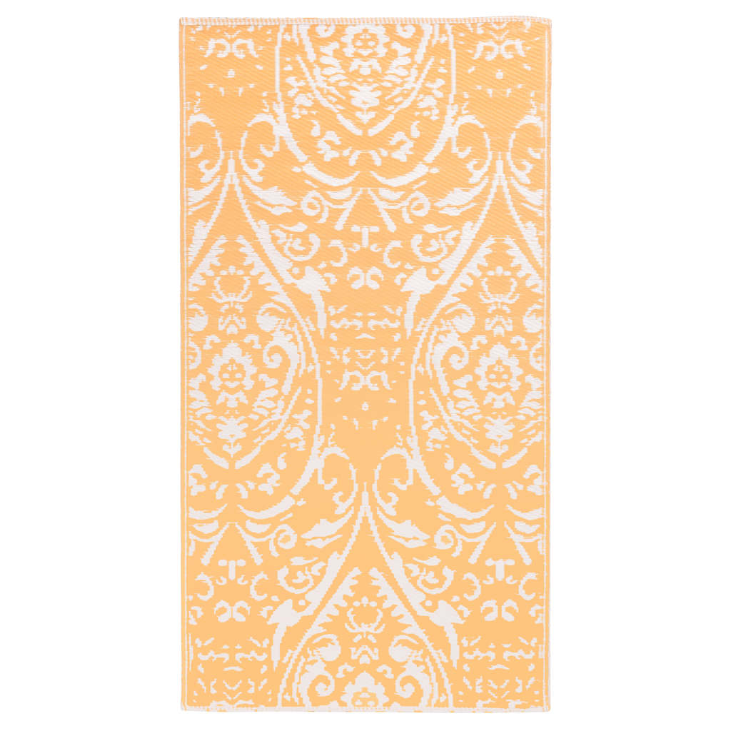 Vidaxl uden for tæppet Arakil 80x150 cm pp orange og hvid