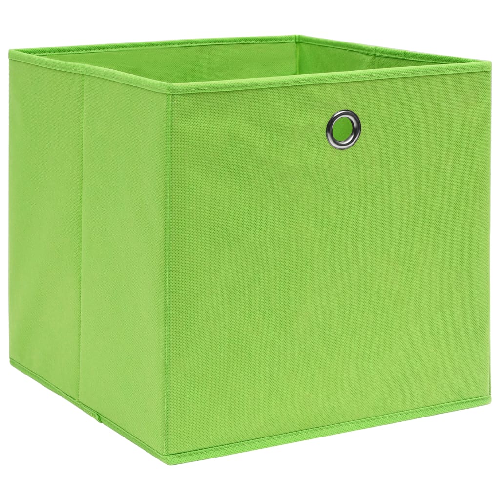 Vidaxx opbevaringsæsker 10 stk 28x28x28 cm fiberdug grøn