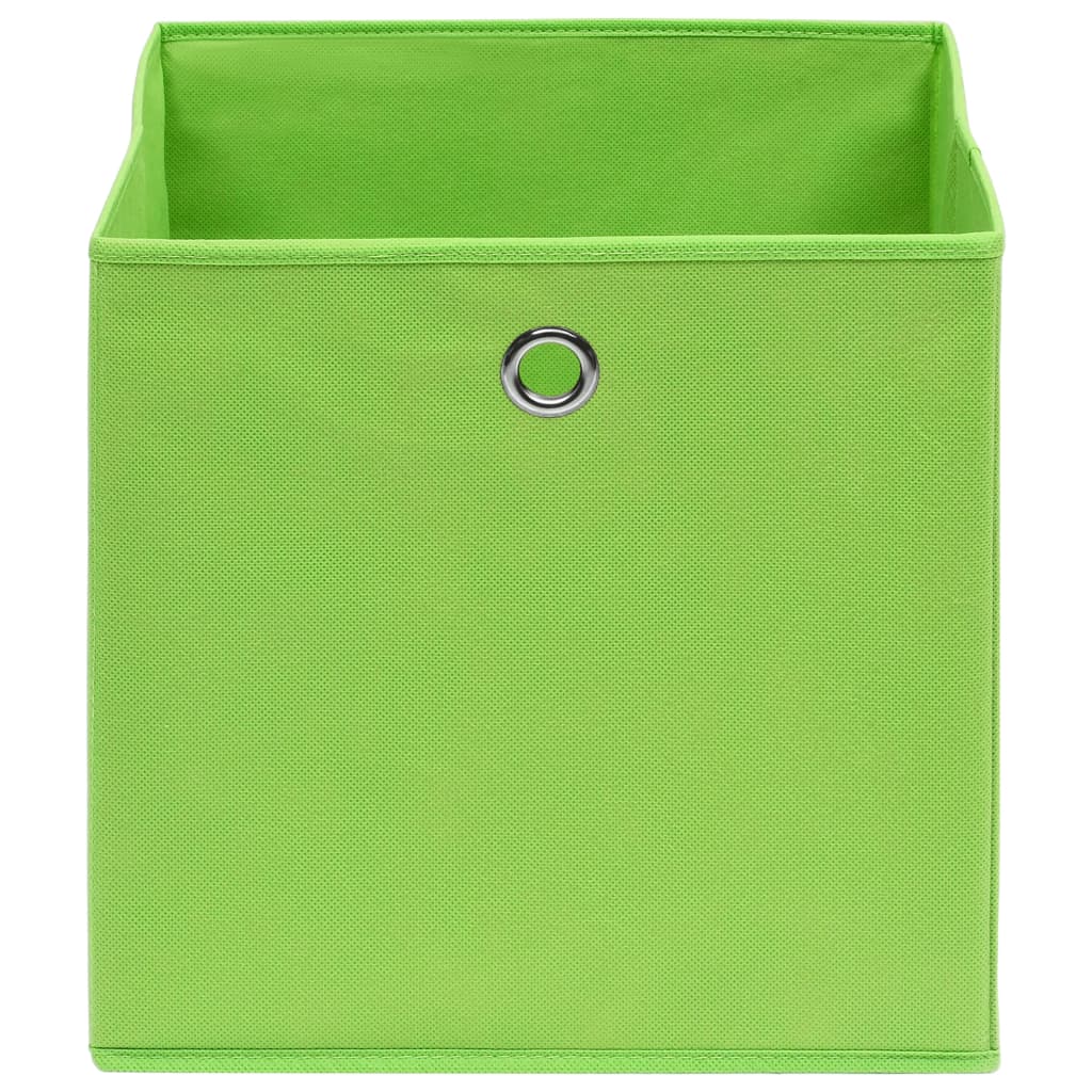 Vidaxx opbevaringsæsker 10 stk 28x28x28 cm fiberdug grøn