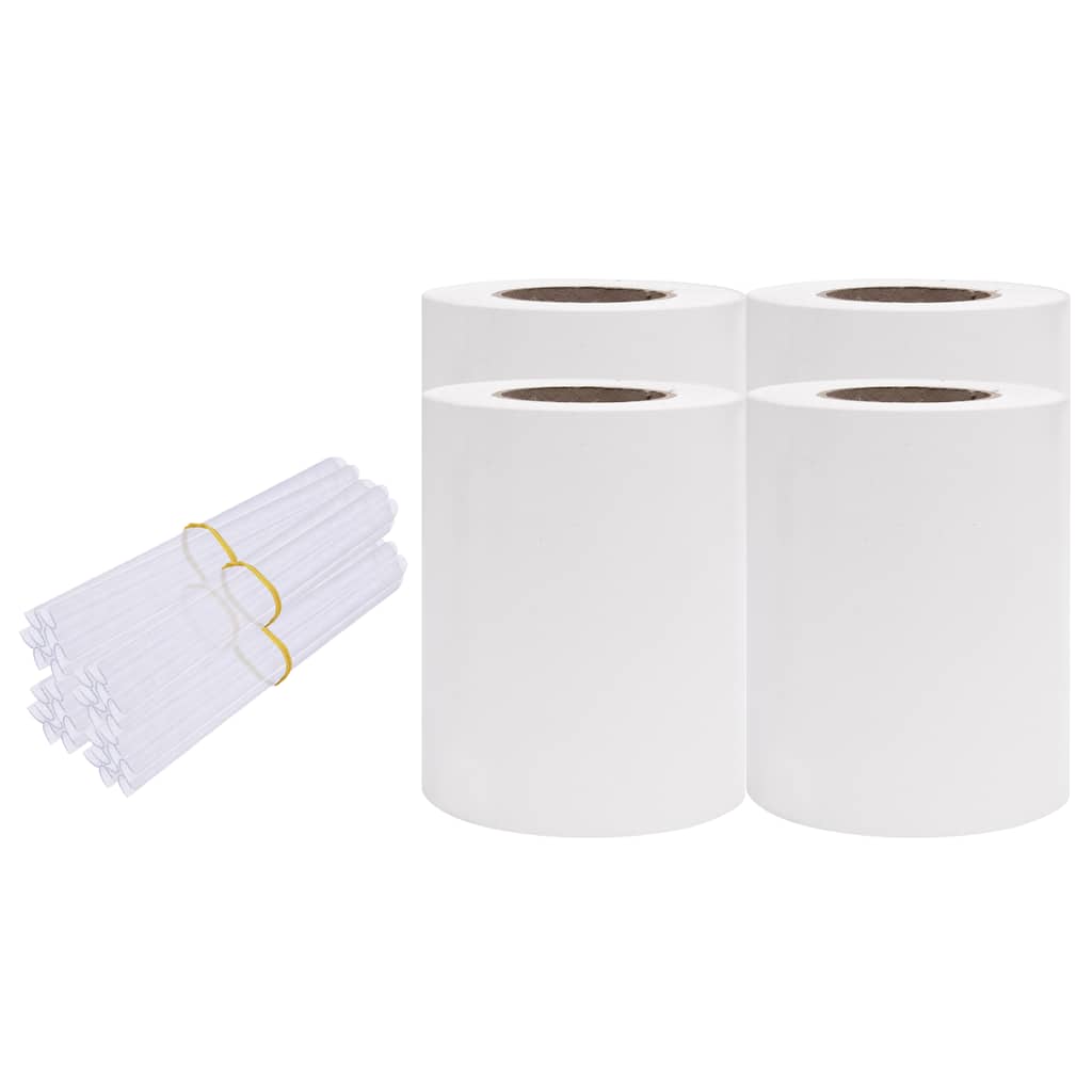 Vidaxxl haveskærme 4 stk 35x0,19 m PVC hvid