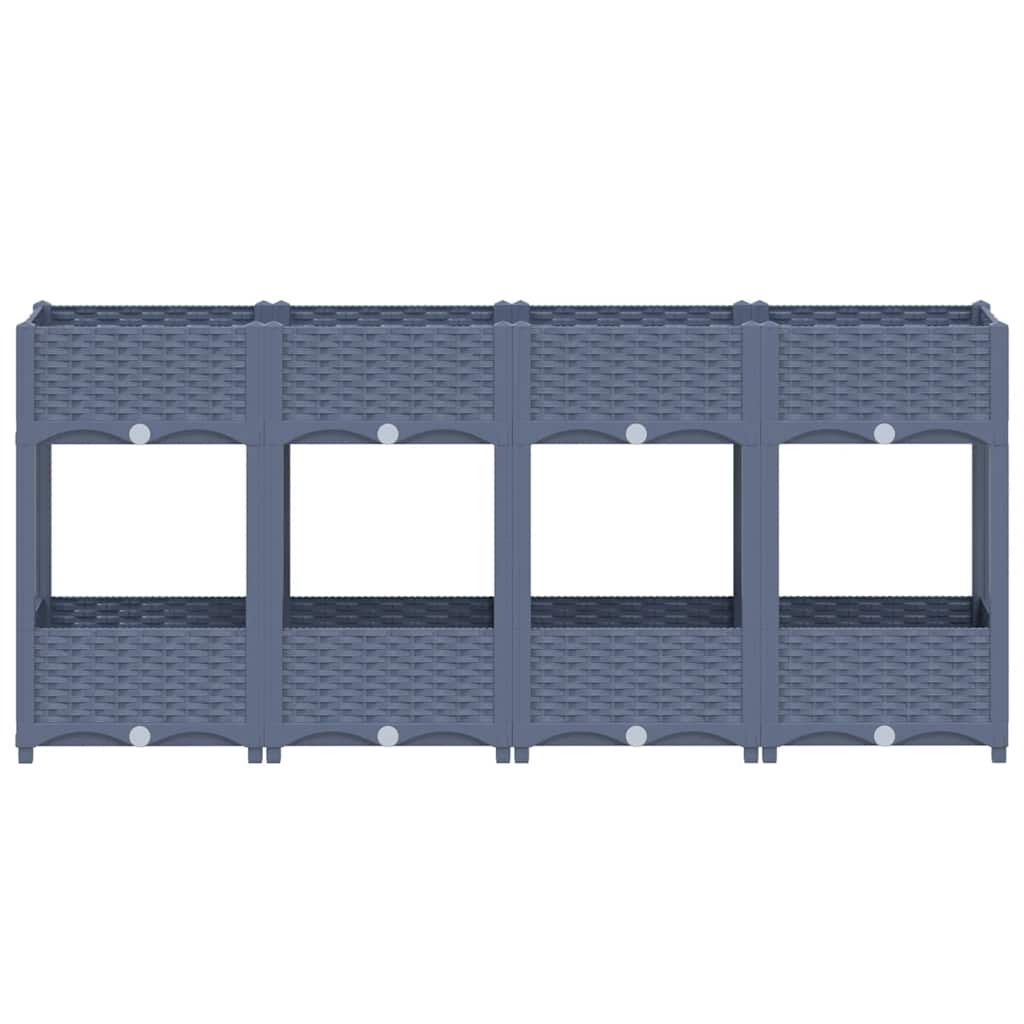 Vidaxl Planter hævet 160x40x71 cm polypropylen
