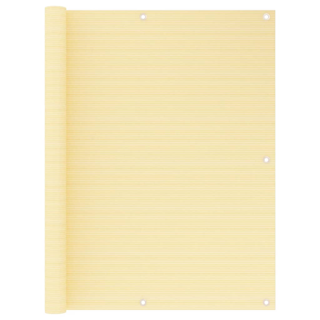 Vidaxl balkonskærm 120x500 cm HDPE beige