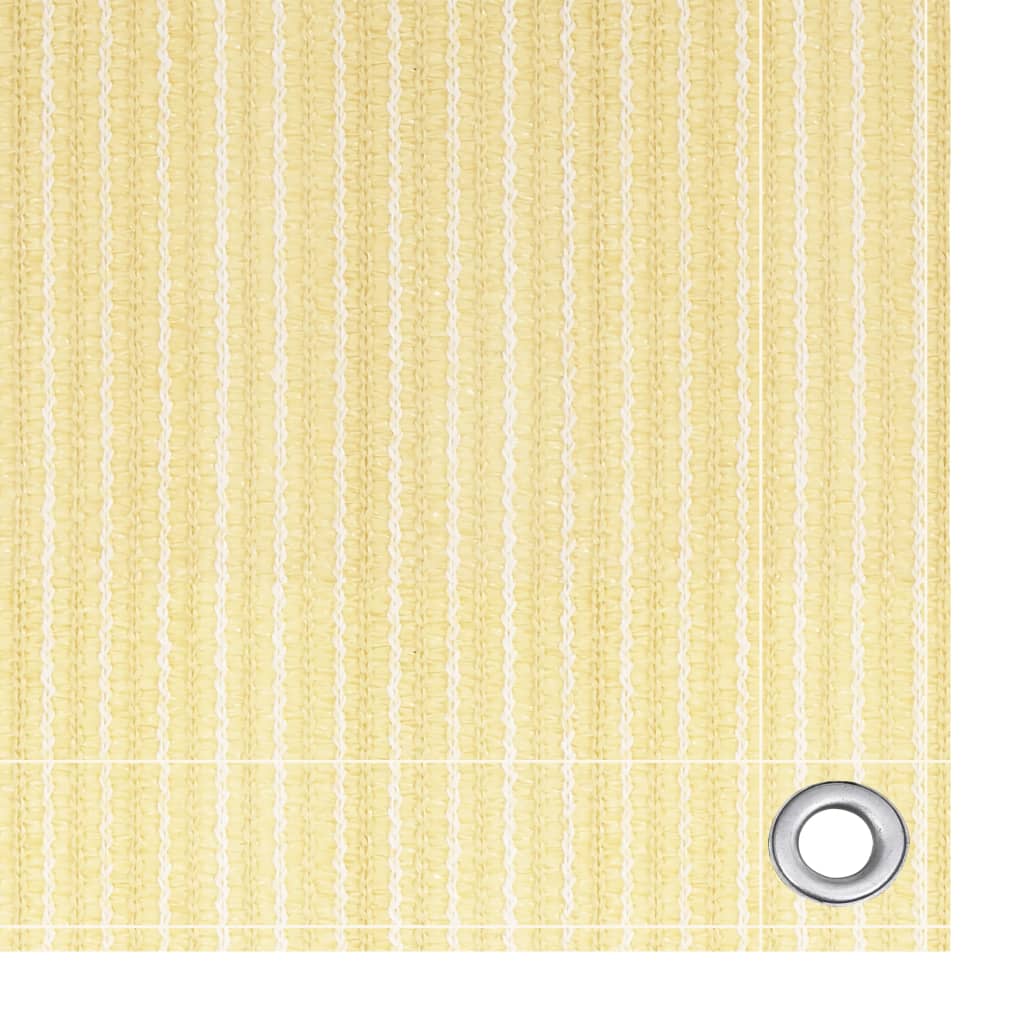 Vidaxl balkonskærm 120x500 cm HDPE beige