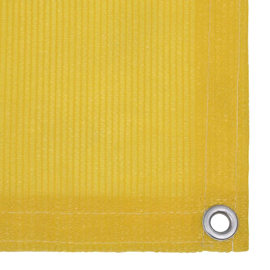 Vidaxl balkonskærm 75x500 cm HDPE gul