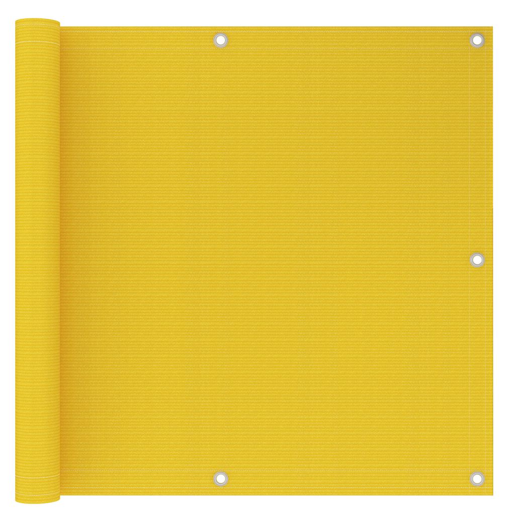 Vidaxl balkonskærm 90x300 cm HDPE gul