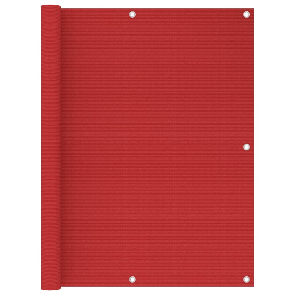 Vidaxl balkonskærm 120x300 cm HDPE rød