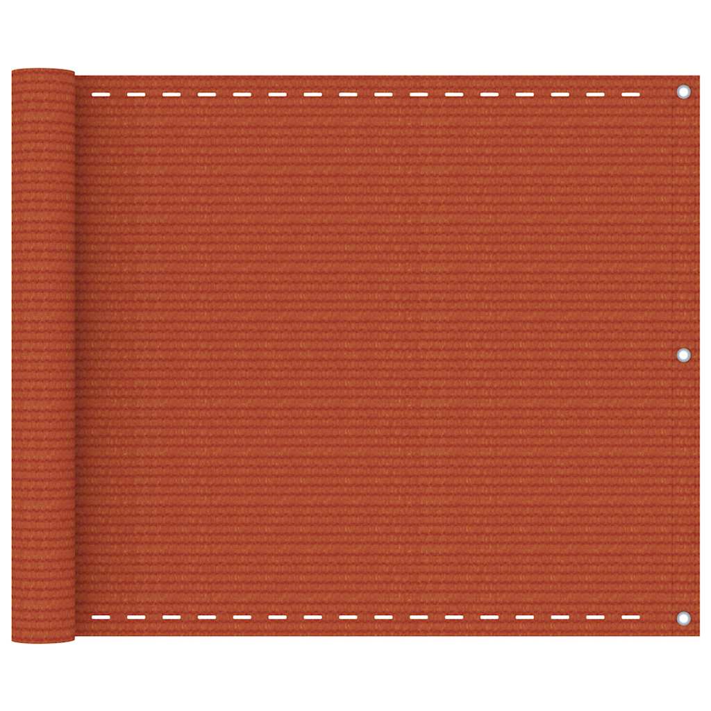 Vidaxl balkonskærm 75x300 cm HDPE Oranje
