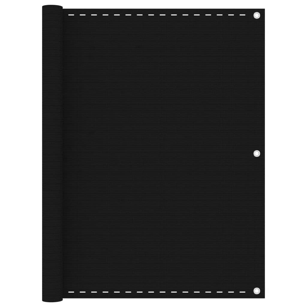 VidaXL altanskærm 120x600 cm HDPE sort