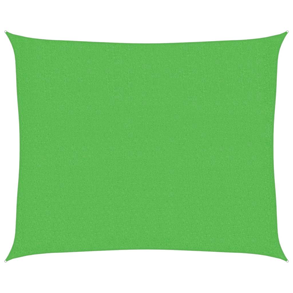 Vidaxl zonnezeil 160 g m² 2,5x3 m hdpe lichtgroen