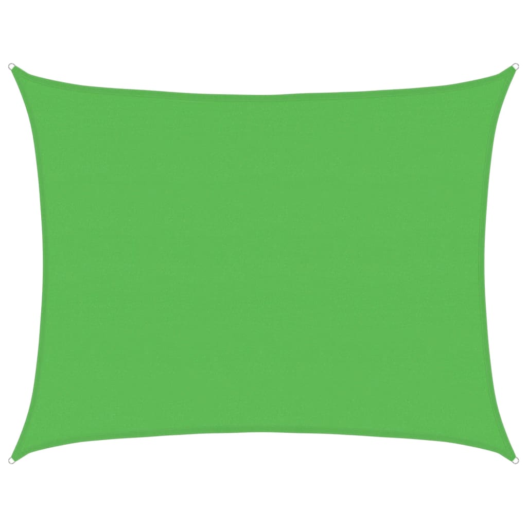 Vidaxl zonnezeil 160 g m² 6x7 m hdpe lichtgroen