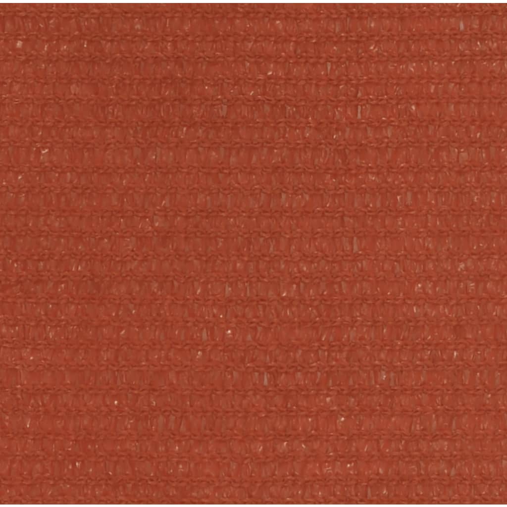 Vidaxl Zonnezeil 160 g m² 2x4 m hdpe terracotta farvet
