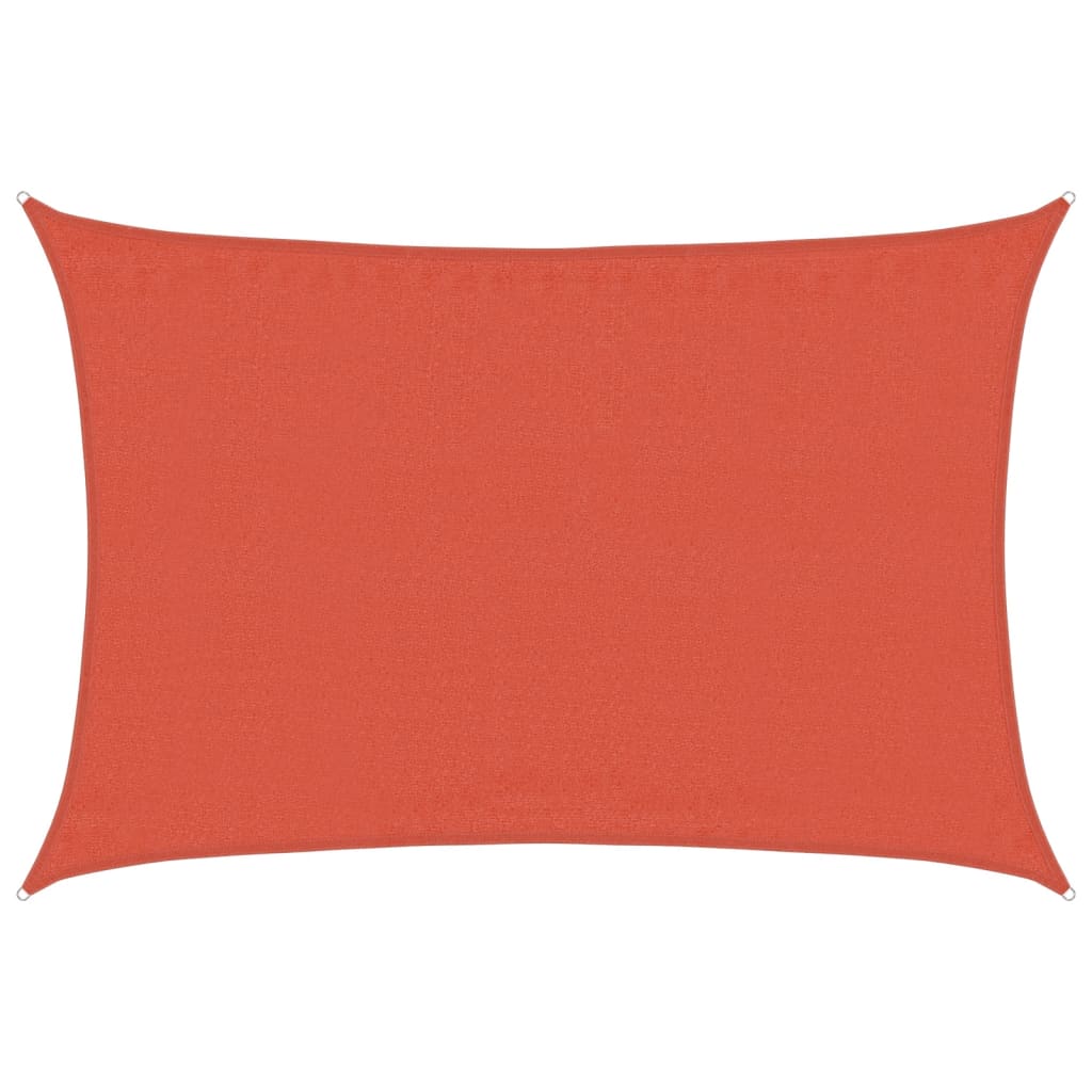Vidaxl Zonnezeil 160 g m² rektangulær 3,5x5 m hdpe terracotta farvet