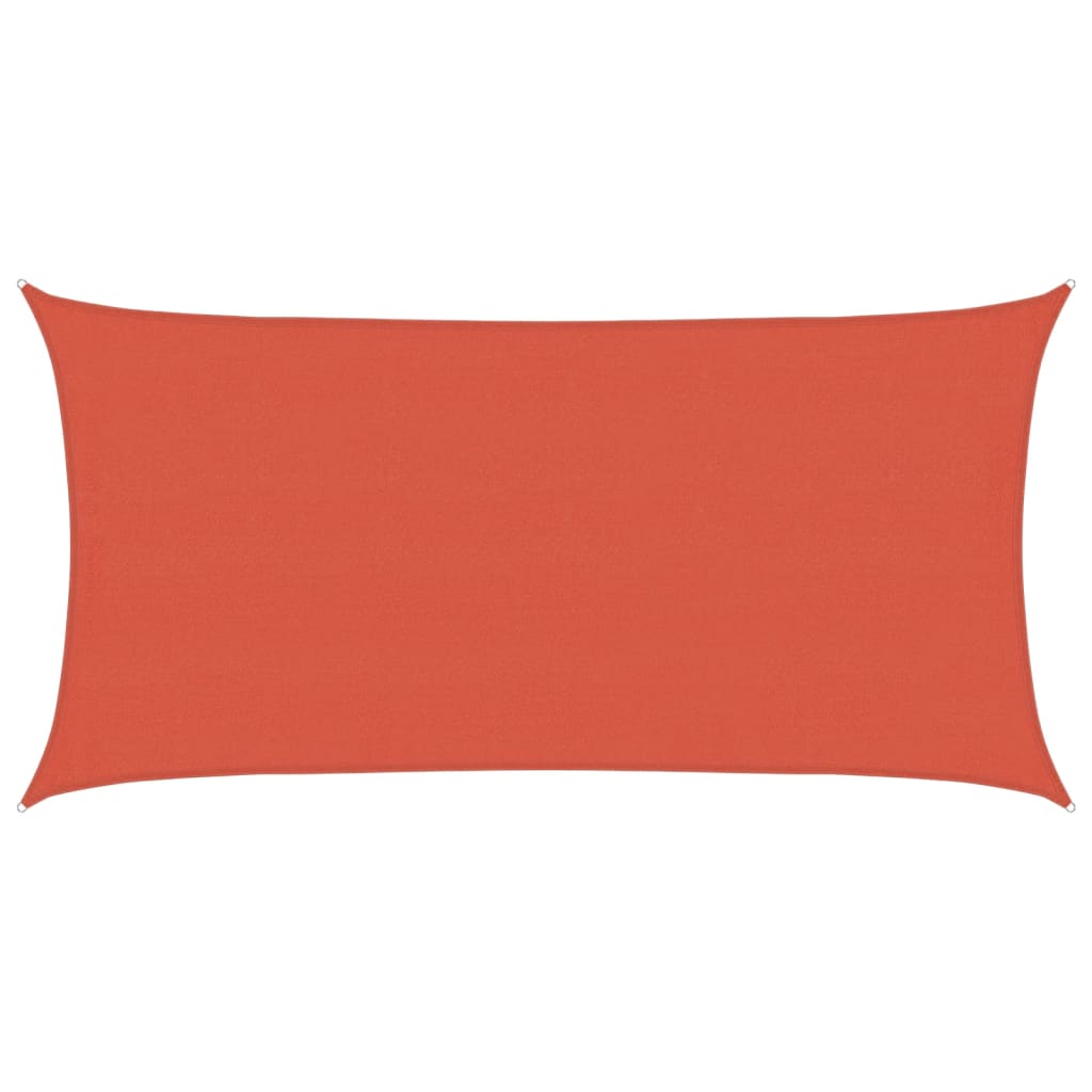 Vidaxl Zonnezeil 160 g m² 4x7 m hdpe terracotta -farvet