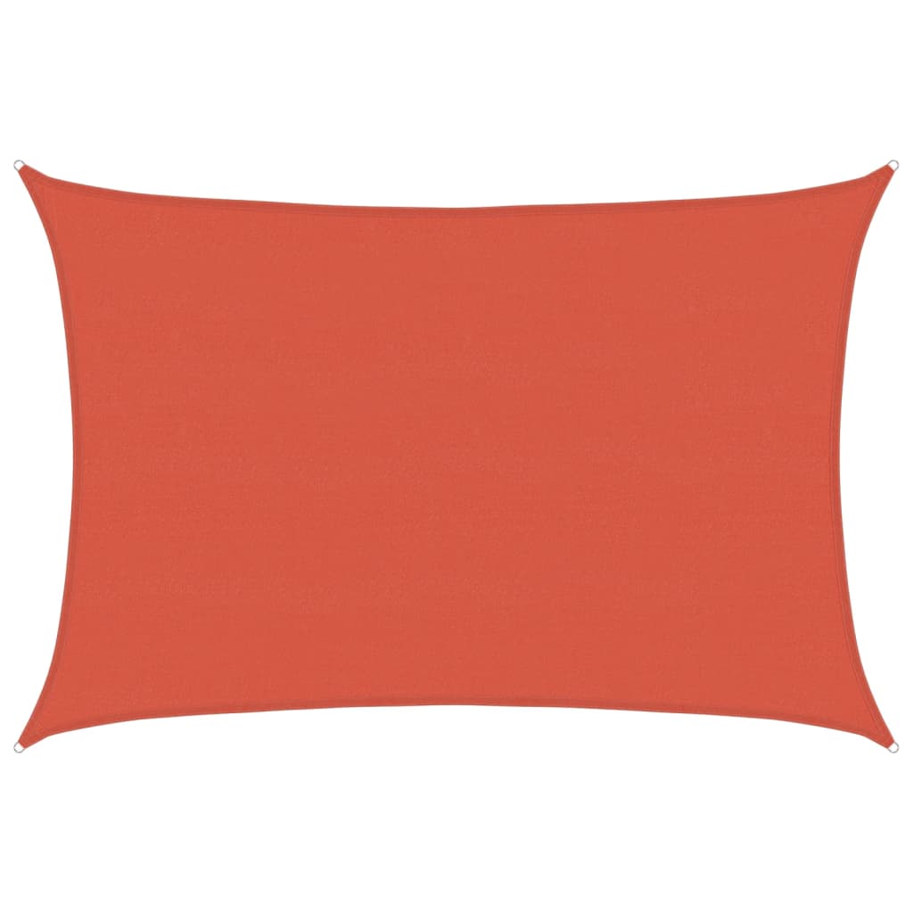 Vidaxl Zonnezeil 160 g m² 5x7 m hdpe terracotta farvet