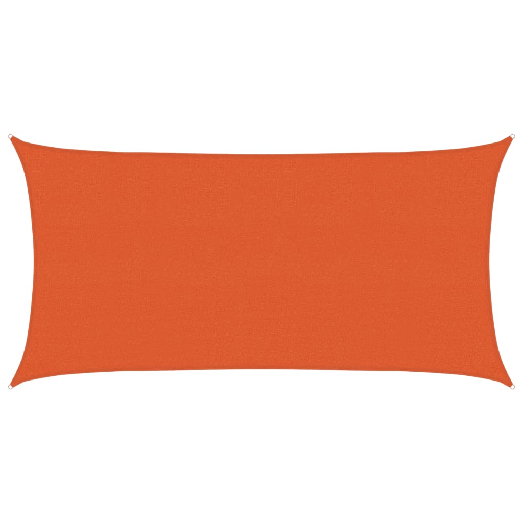 Vidaxl zonnezeil 160 g m² 2,5x4,5 m hdpe oranje