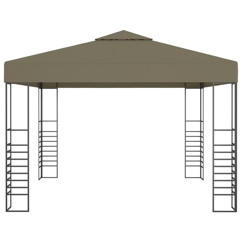 Vidaxl tuinpaviljoen 180 g m² 3x3 m taupe