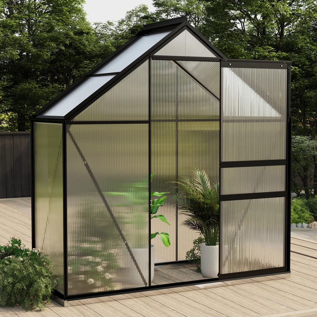Vidaxl Garden Greenhouse 1,33 m² aluminium Anthracite