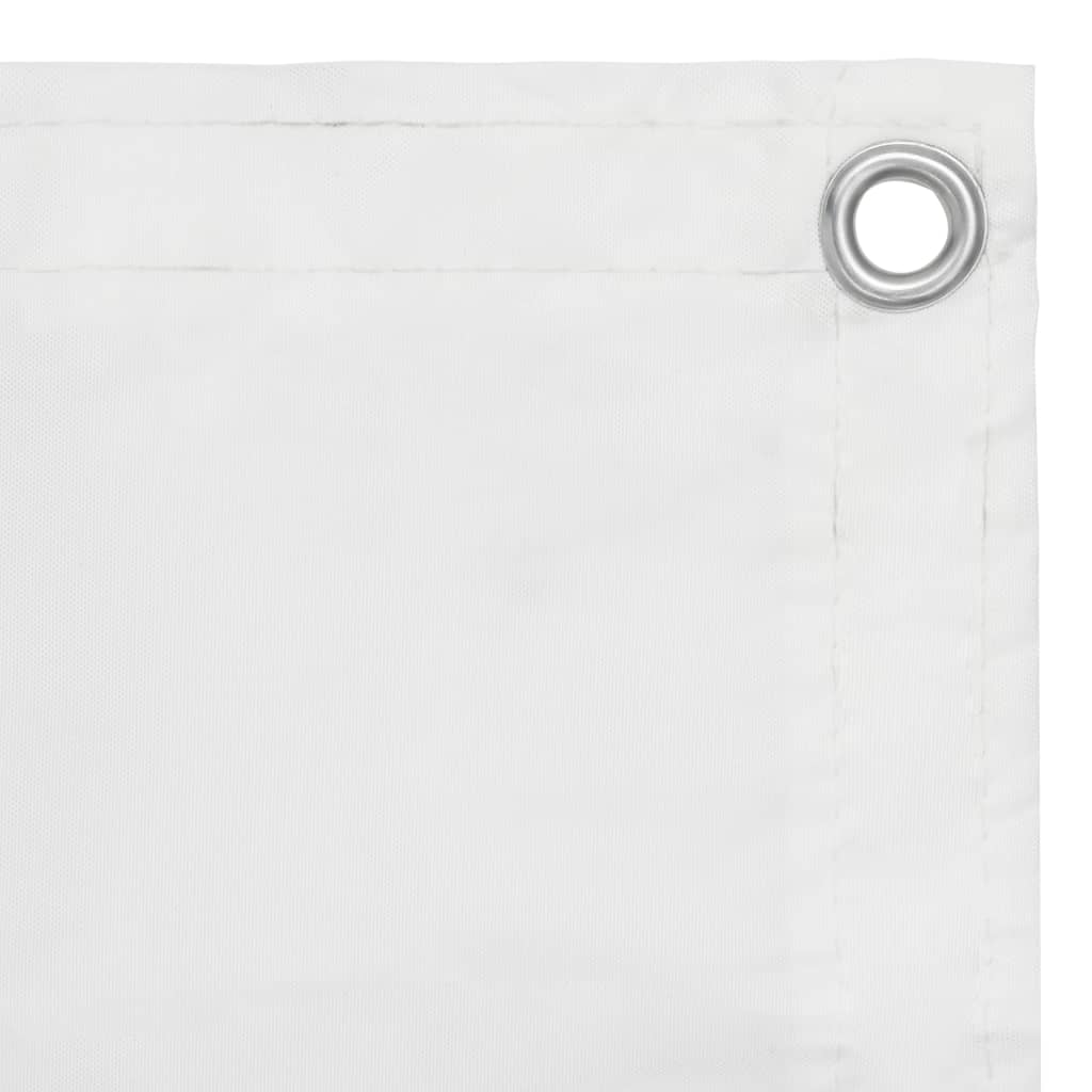 Vidaxl balkonskærm 75x300 cm Oxford stof hvid