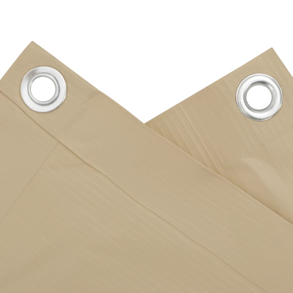 Vidaxl balkonskærm 90x500 cm Oxford stof beige