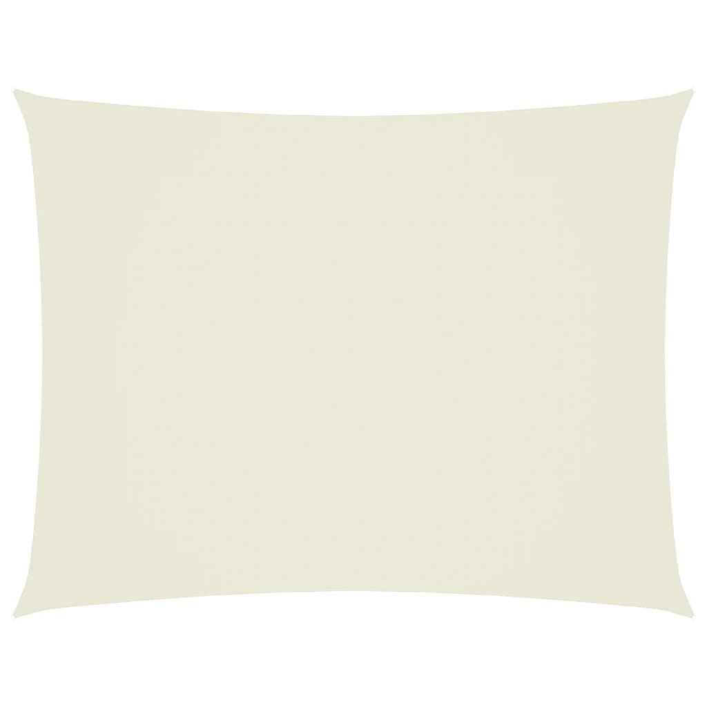 Vidaxl Sunshade Rectangular 3,5x5 M Oxford Fabric Crème -farvet -farvet