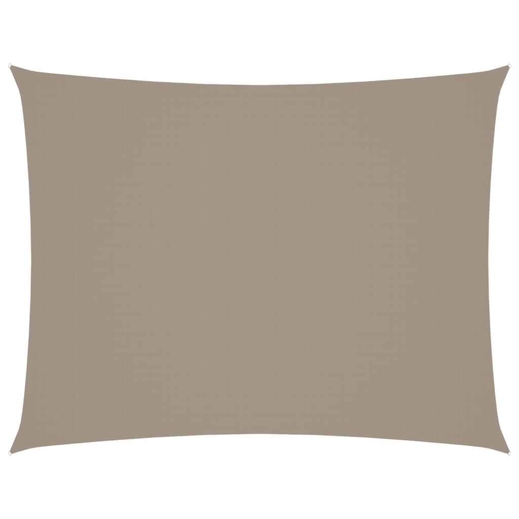 Vidaxl Sunshade Rectangular 5x6 M Oxford Fabric Taupe