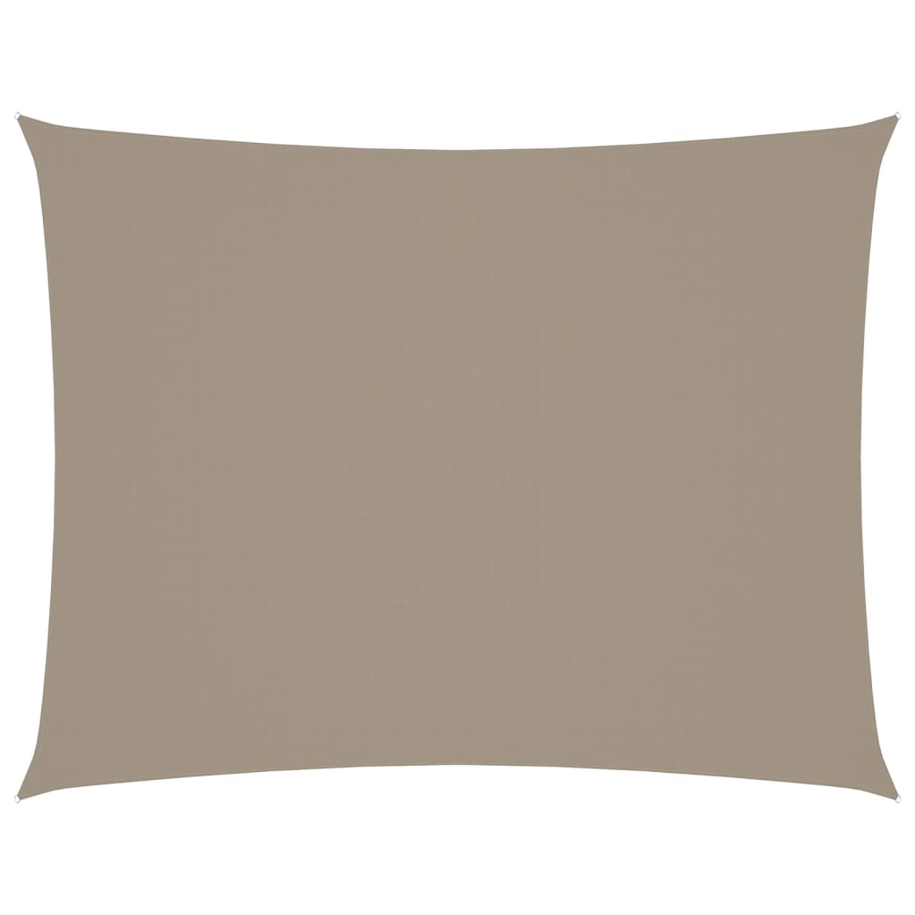 Vidaxl Sunshade Rectangular 5x7 M Oxford Fabric Taupe