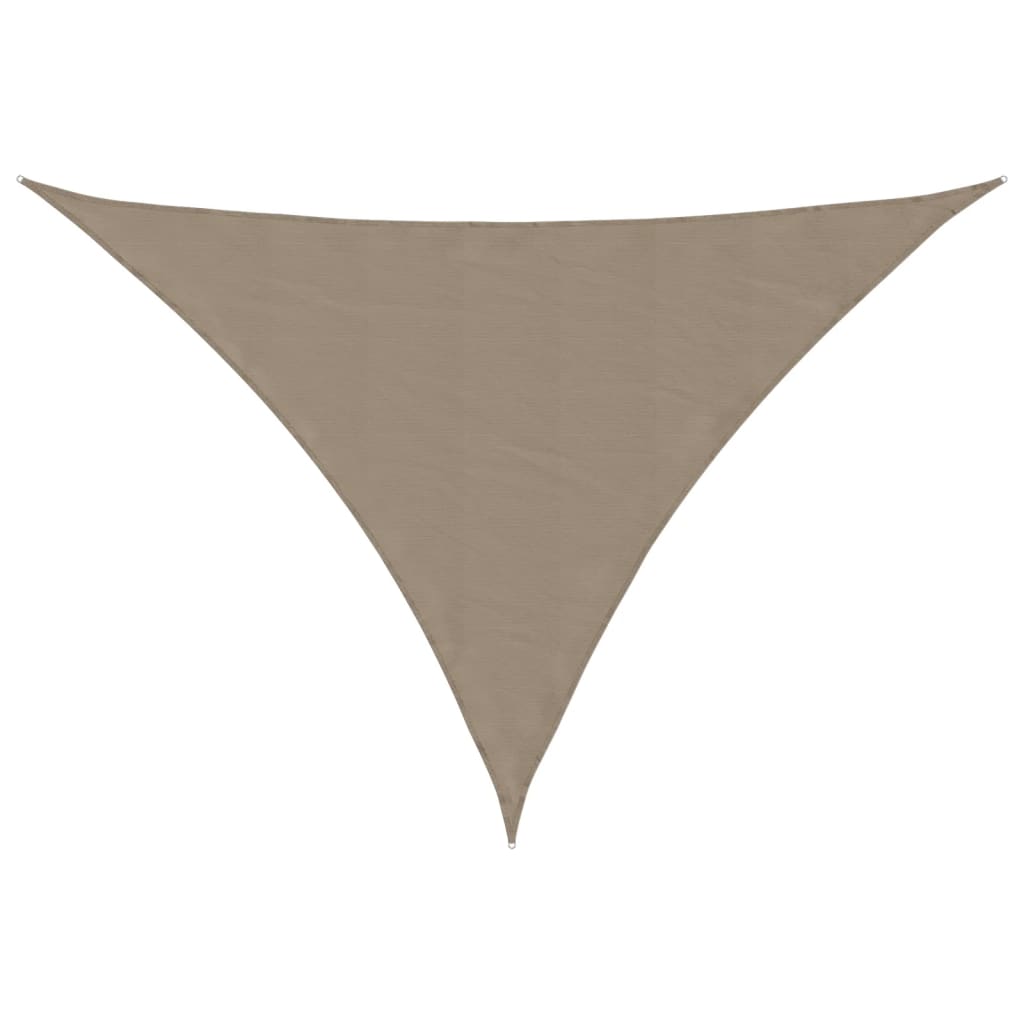 Vidaxl zonnescherm driehoekig 4x5x6,4 m oxford stof taupe